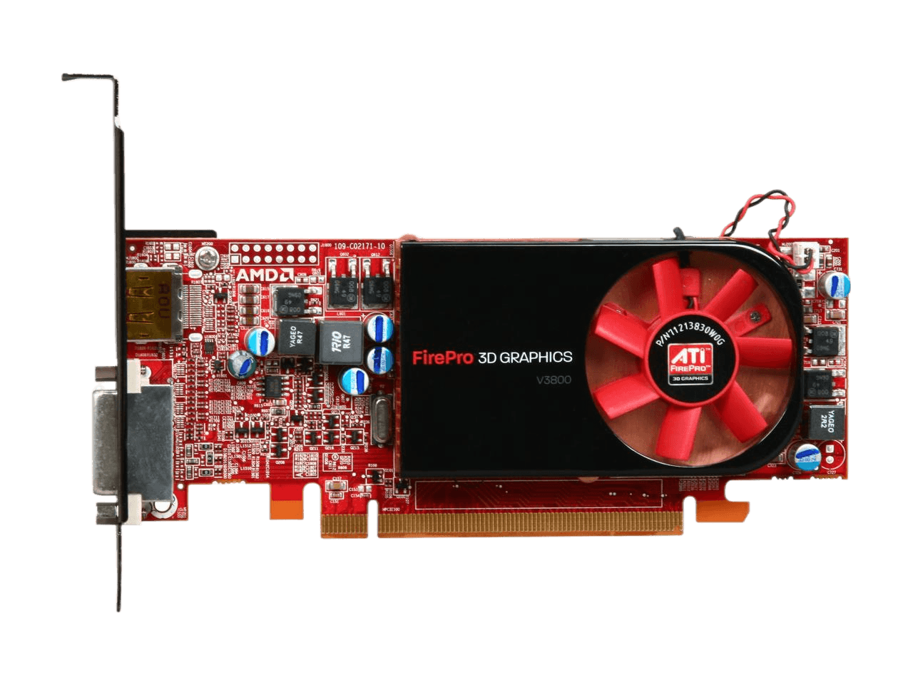 AMD FirePro V3800 512MB 64-bit DDR3 PCI Express 2.0 x16 Low Profile Workstation Video Card 100-505607
