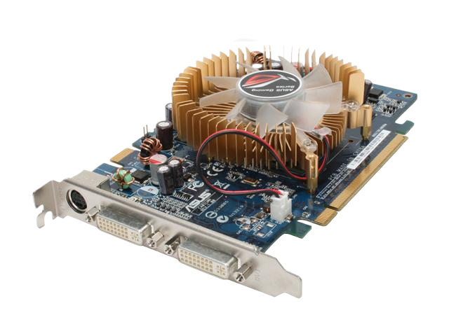 ASUS NVIDIA GeForce 8600GT 256MB 128-bit GDDR3 PCI-Express x16 SLI HDCP Video Card w/2DVI HDTV EN8600GT/HTDI/256M/A