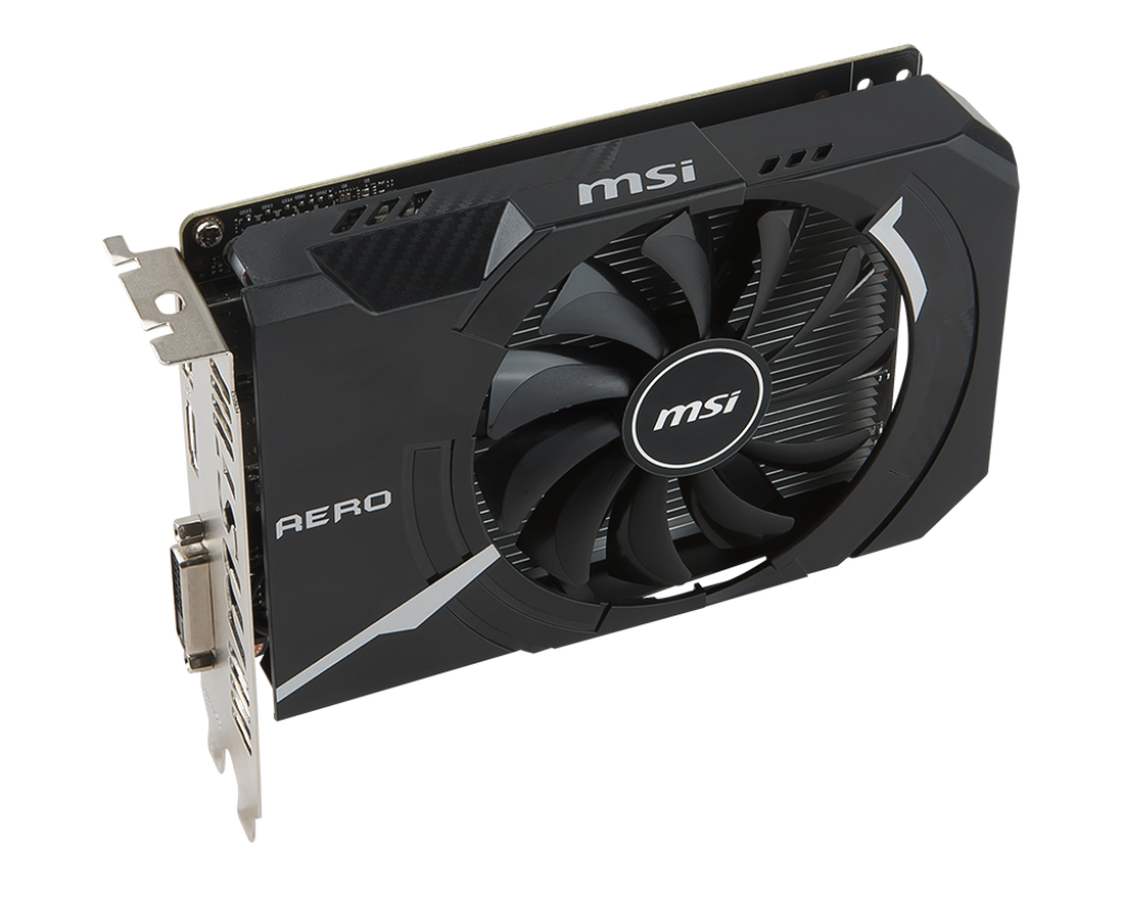 MSI GeForce GTX 1050 Ti AERO ITX 4G OC PCI Express 3.0 x16 Graphics Card