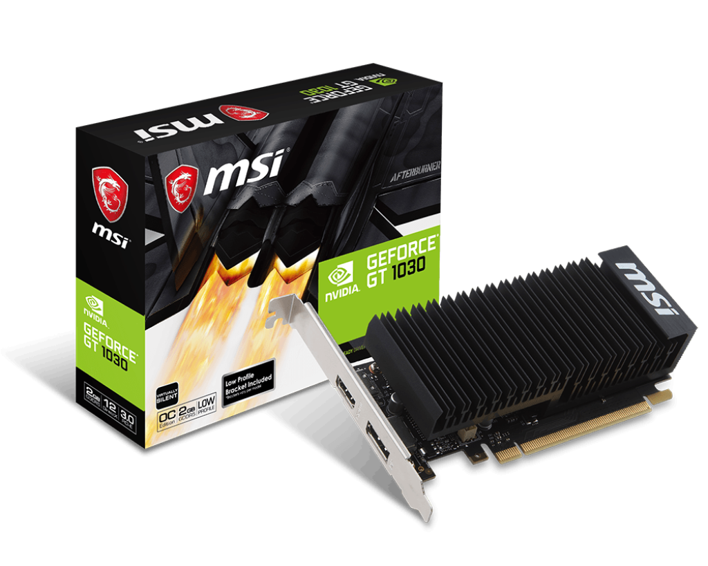 MSI GeForce GT 1030  2GB 64-Bit GDDR5 PCI Express 3.0 x16 HDCP Graphics Card