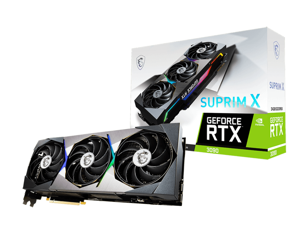 MSI Suprim GeForce RTX 3090 24GB GDDR6X Video Card RTX 3090 SUPRIM X 24G