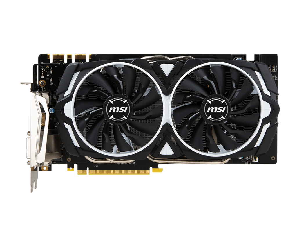 MSI GeForce GTX 1070 ARMOR 8G OC GDDR5 PCI Express 3.0 x16 SLI Support ATX  Video Graphics Card