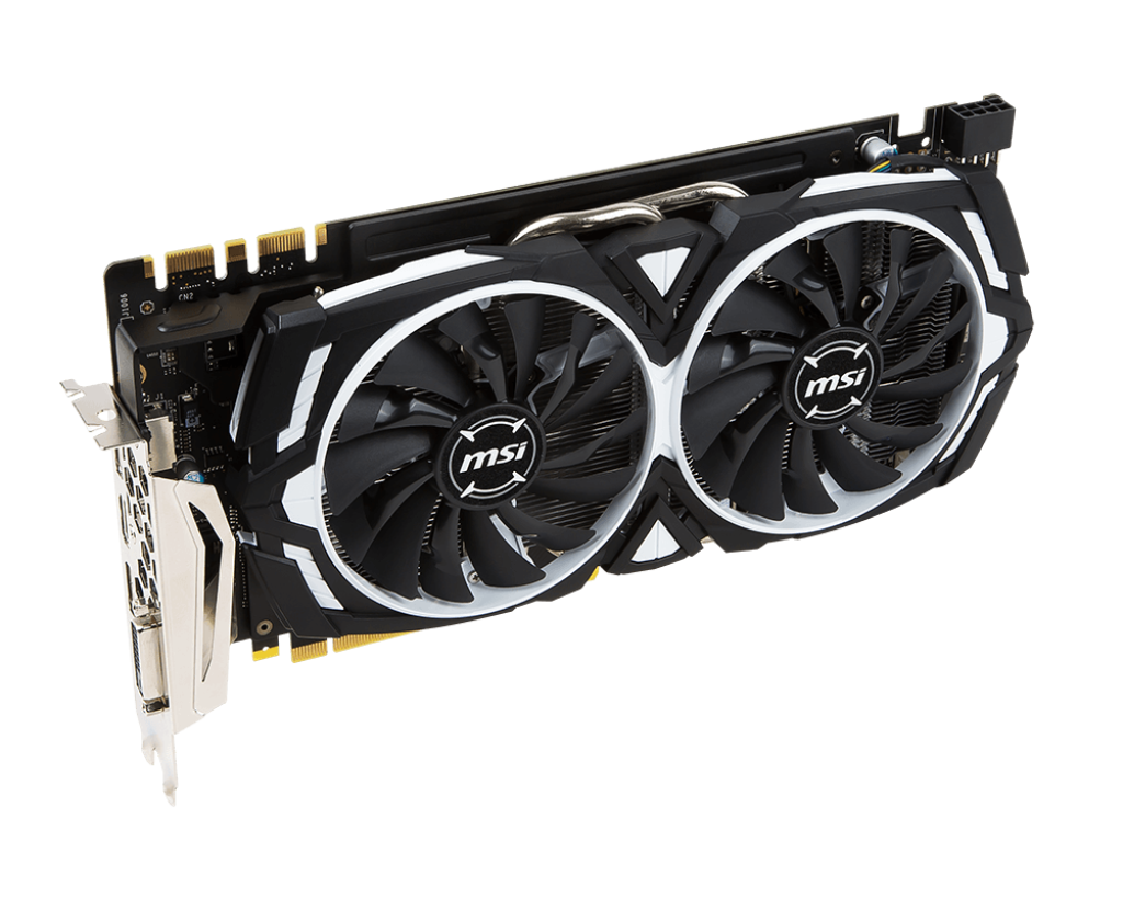 MSI GeForce GTX 1070 ARMOR 8G OC GDDR5 PCI Express 3.0 x16 SLI Support ATX Video Graphics Card