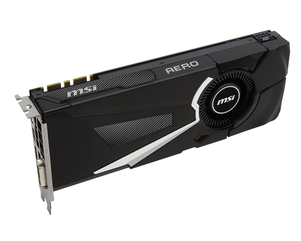 MSI GeForce GTX 1080 AERO OC 8GB GDDR5X PCI Express 3.0 x16 SLI Support ATX Video Card