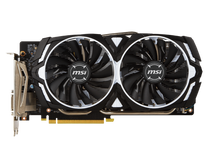 MSI GeForce GTX 1060 ARMOR 6GB OCV1 GDDR5 PCI Express 3.0 x16 ATX Video Card
