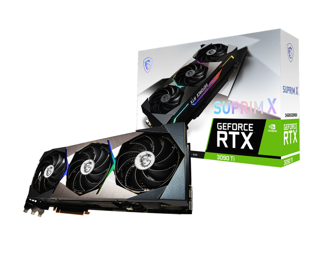 MSI Suprim GeForce RTX 3090 Ti 24GB GDDR6X PCI Express 4.0 SLI Support ATX Desktop Graphics Cards  RTX 3090 TI SUPRIM X 24G