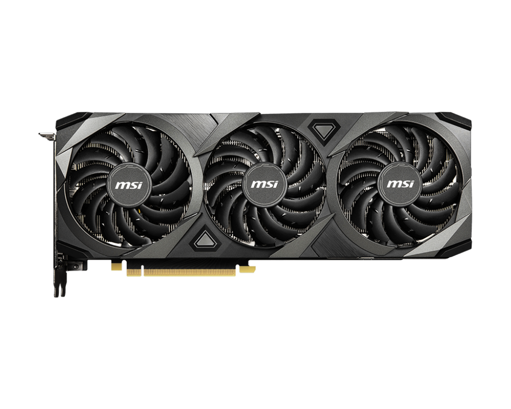 MSI Ventus GeForce RTX 3090 24GB GDDR6X PCI Express 4.0 SLI Support Video Card RTX 3090 VENTUS 3X Overclocked Triple-Fan 24GB