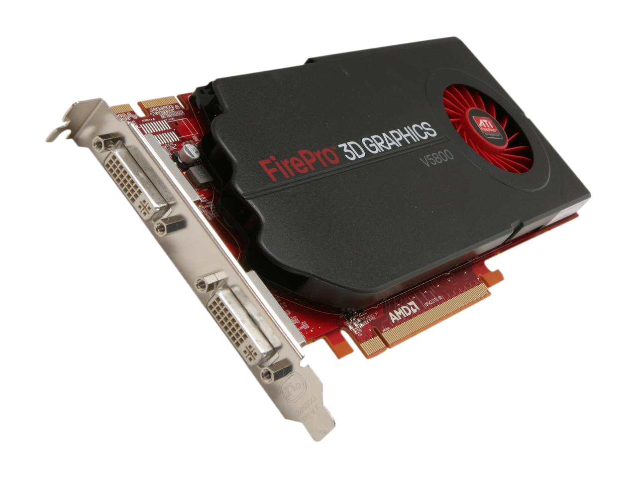 AMD FirePro V5800 1GB 128-bit GDDR5 PCI Express 2.1 x16 CrossFire Supported Workstation Video Card 100-505839