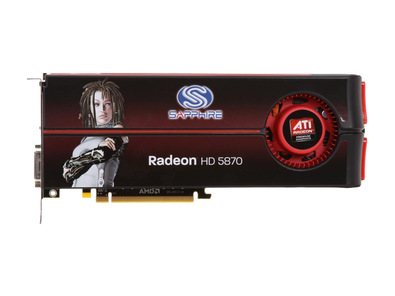 SAPPHIRE AMD Radeon HD 5870 Cypress XT 1GB 256 bit GDDR5 PCI Express 2.0 x16 HDCP Ready CrossFire Supported Video Card w ATI Eyefinity 100281SR