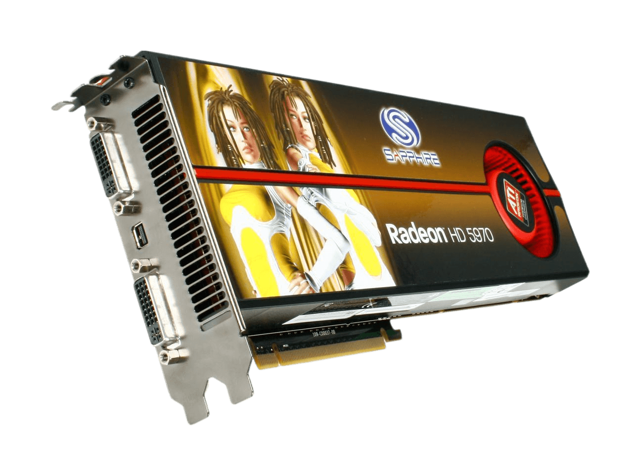 SAPPHIRE Radeon HD 5970 (Hemlock) 2GB GDDR5 PCI Express 2.1 x16 CrossFireX Support Video Card 100280SR