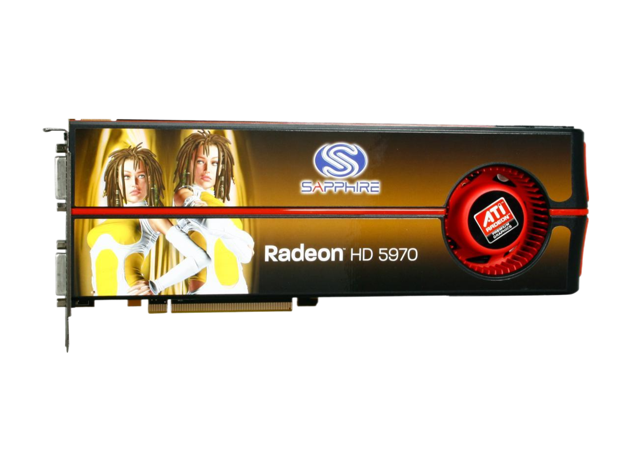 SAPPHIRE Radeon HD 5970 (Hemlock) 2GB GDDR5 PCI Express 2.1 x16 CrossFireX Support Video Card 100280SR