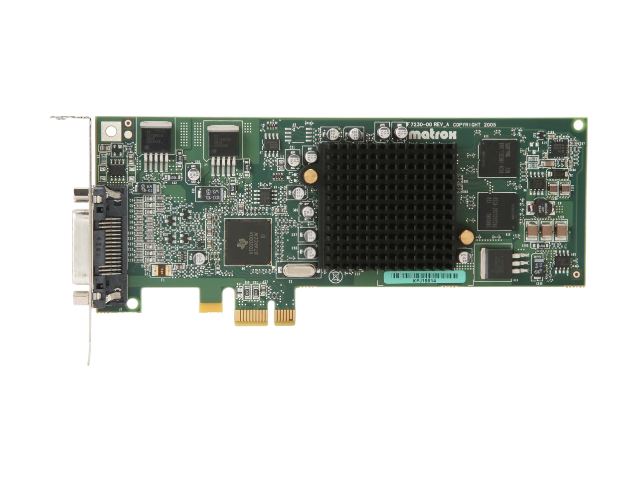 Matrox G550 G55-MDDE32LPDF 32MB PCI Express x1 Low Profile Workstation Video Card