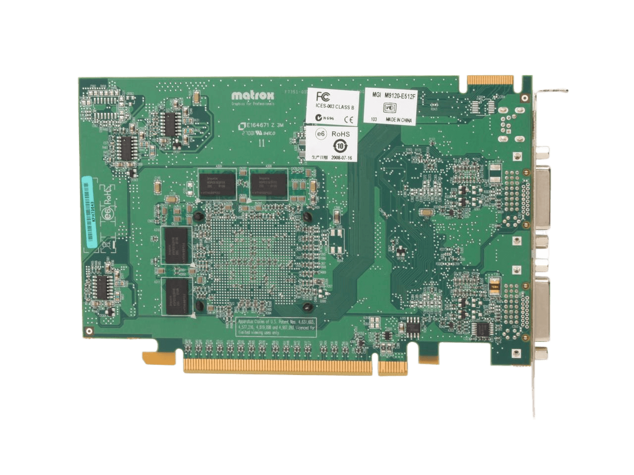 Matrox M9120 512MB PCI Express x16 Graphics Card M9120-E512F