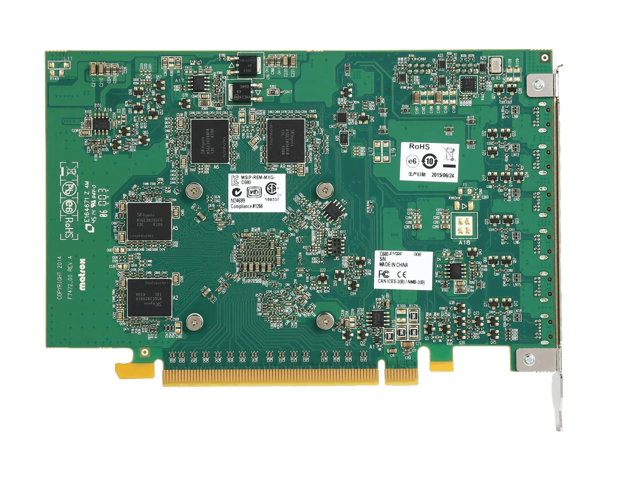 Matrox C680 C680-E4GBF 4GB GDDR5 PCI Express 3.0 x16 Full Height / Half Length Workstation Video Card