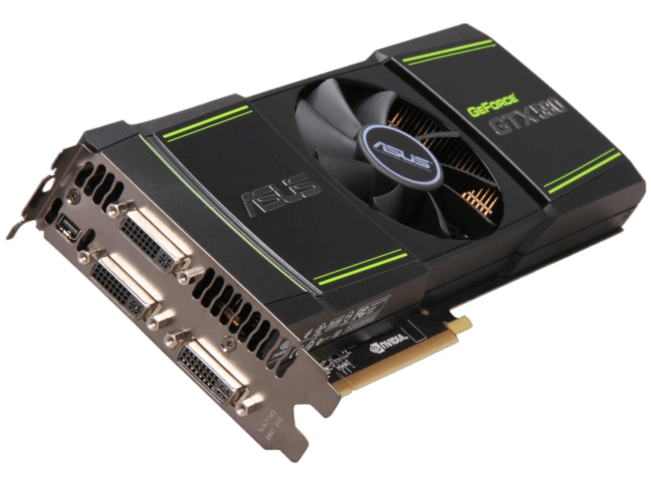ASUS NVIDIA GeForce GTX 590 (Fermi) 3GB GDDR5 PCI Express 2.0 x16 SLI Support Video Card ENGTX590/3DIS/3GD5