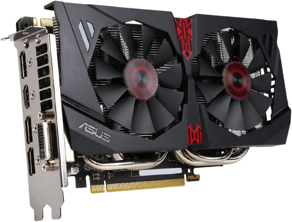 ASUS GeForce GTX 960 4GB GDDR5 PCI Express 3.0 SLI Support STRIX-GTX960-DC2OC-4GD5 Video Card