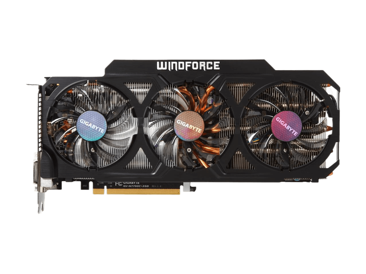 GIGABYTE GeForce GTX 770 2GB 256-Bit GDDR5 PCI Express 3.0 HDCP Ready WindForce 3X 450W Video Card GV-N770OC-2GD