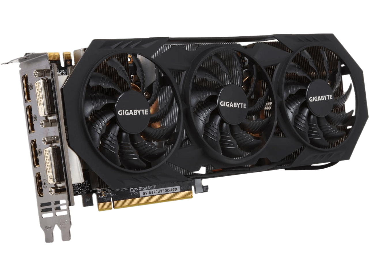 GIGABYTE GeForce GTX 970 WINDFORCE 3X OC EDITION 4GB 256-bit GDDR5 Video Card GV-N970WF3OC-4GD