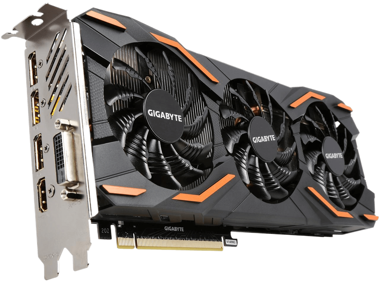 GIGABYTE GeForce GTX 1080 8GB GDDR5X PCI Express 3.0 x16 SLI Support ATX Video Card GV-N1080WF3OC-8GD