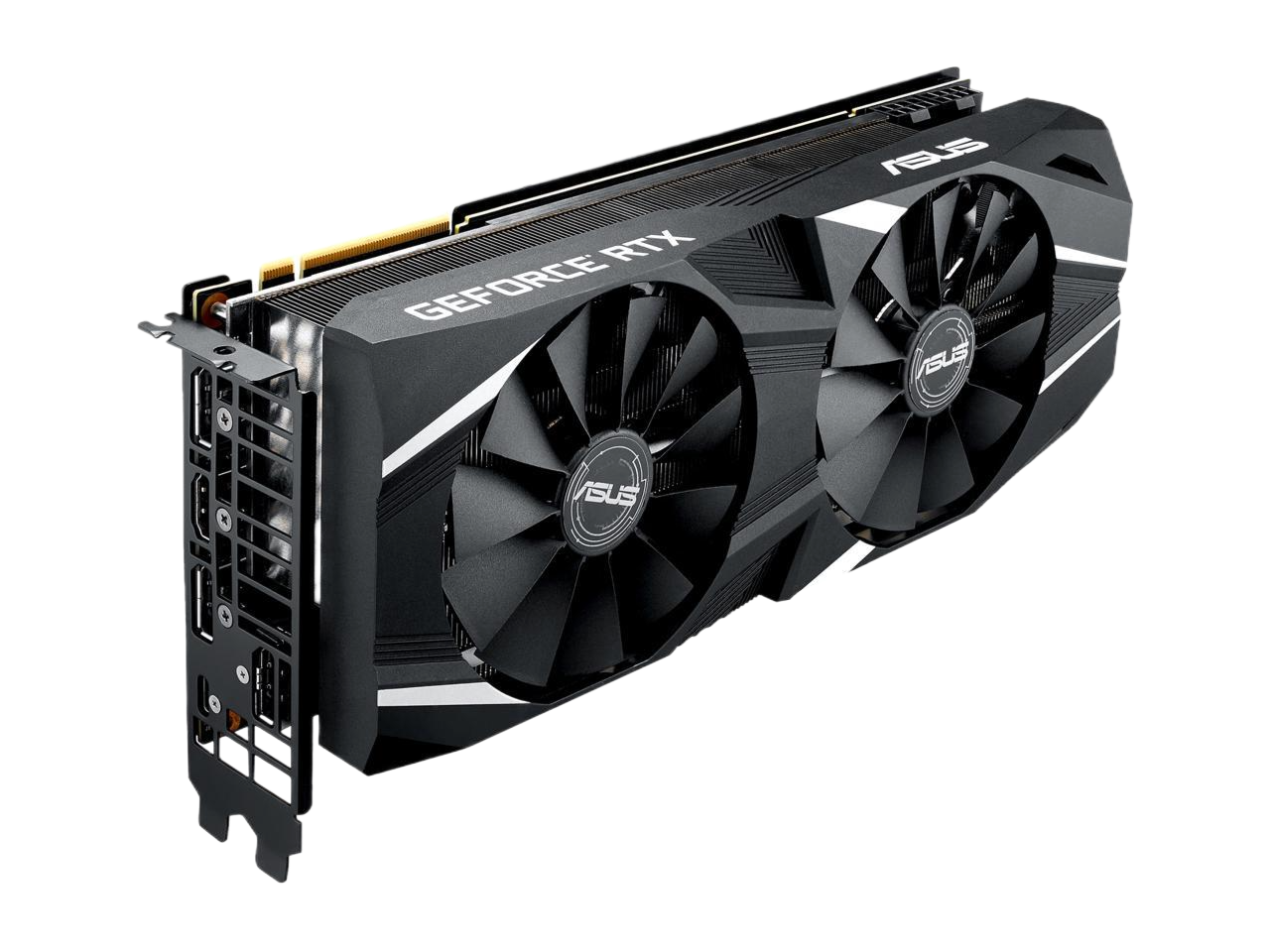 ASUS GeForce RTX 2080 Overclocked 8G GDDR6 Dual-Fan Edition VR Ready HDMI DP 1.4 USB Type-C Graphics Card DUAL-RTX2080-O8G