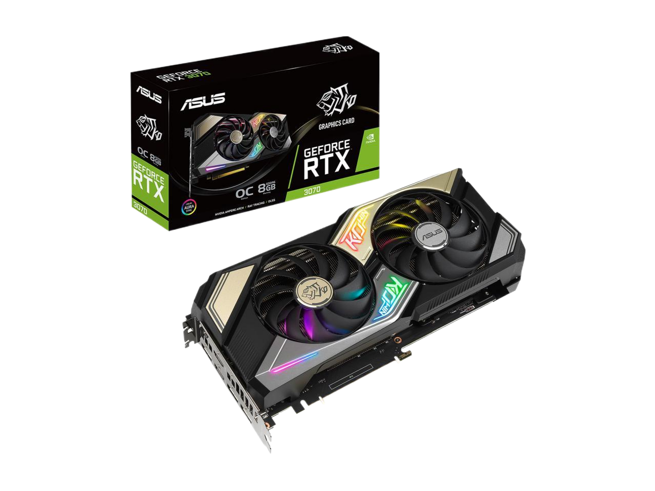 ASUS KO GeForce RTX 3070 8GB GDDR6 PCI Express 4.0 Video Card KO-RTX3070-O8G-GAMING