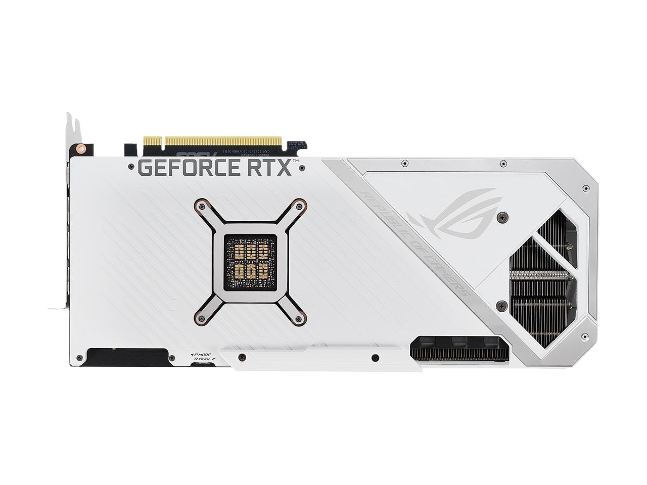 ASUS ROG Strix GeForce RTX 3080 10GB GDDR6X PCI Express 4.0 Video Card ROG-STRIX-RTX3080-O10G-WHITE
