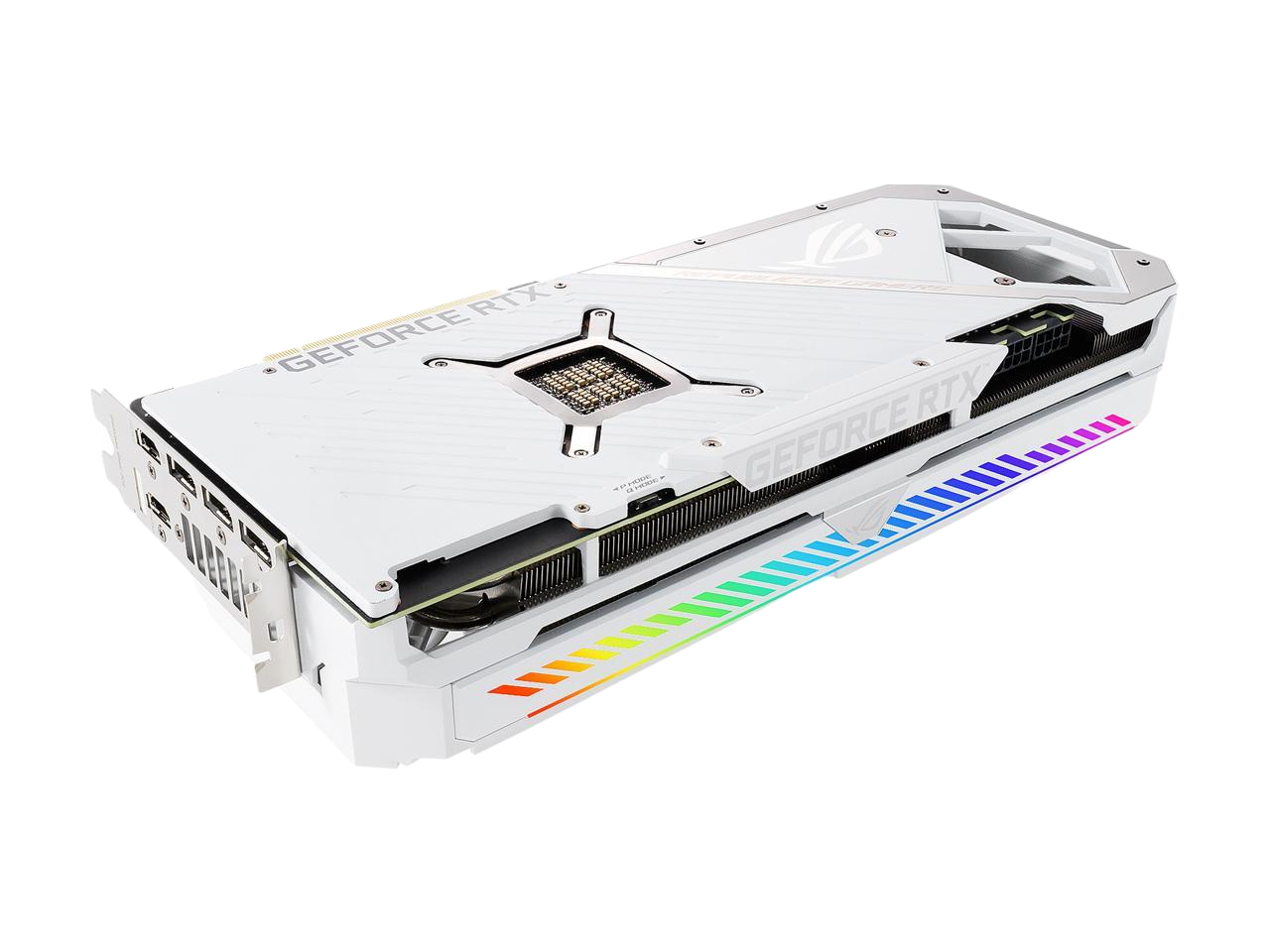 ASUS ROG Strix GeForce RTX 3080 10GB GDDR6X PCI Express 4.0 Video Card ROG-STRIX-RTX3080-O10G-WHITE