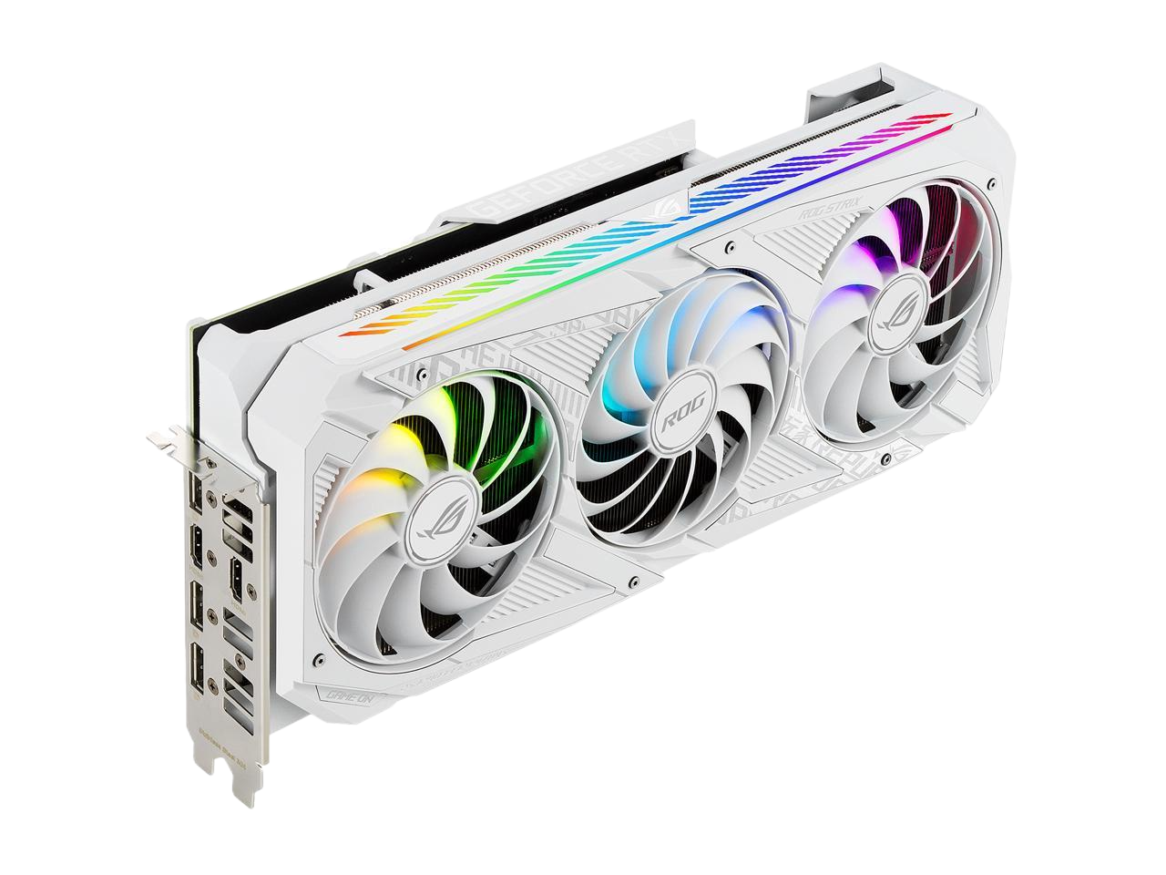 ASUS ROG Strix GeForce RTX 3070 8GB GDDR6 PCI Express 4.0 Video Card ROG-STRIX-RTX3070-O8G-WHITE