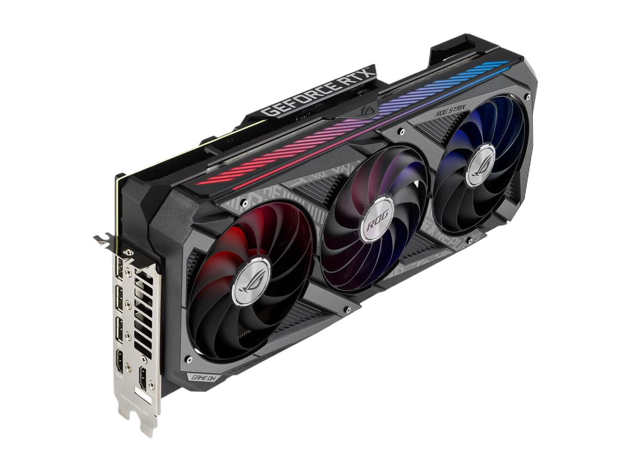 ASUS ROG Strix GeForce RTX 3080 V2 OC Edition 10GB GDDR6X PCI Express 4.0 x16 LHR Video Card ROG-STRIX-RTX3080-O10G-V2-GAMING