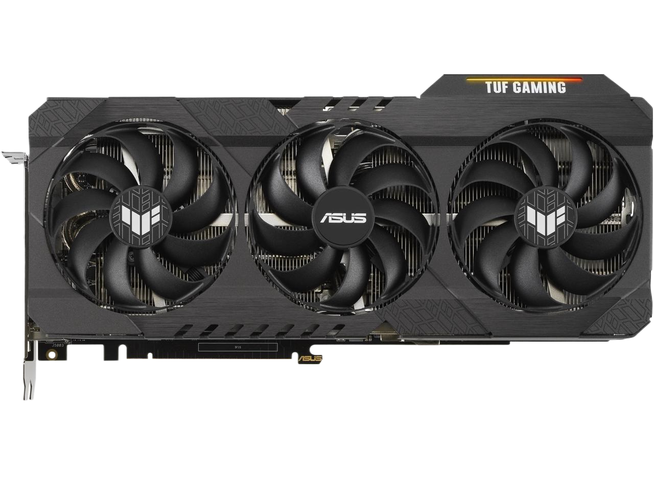 ASUS TUF Gaming NVIDIA GeForce RTX 3080 OC Edition Graphics Card PCIe 4.0 12GB GDDR6X LHR HDMI 2.1 DisplayPort 1.4a Dual Ball Fan Bearings Military-grade Certification GPU Tweak TUF-RTX3080-O12G-GAMING