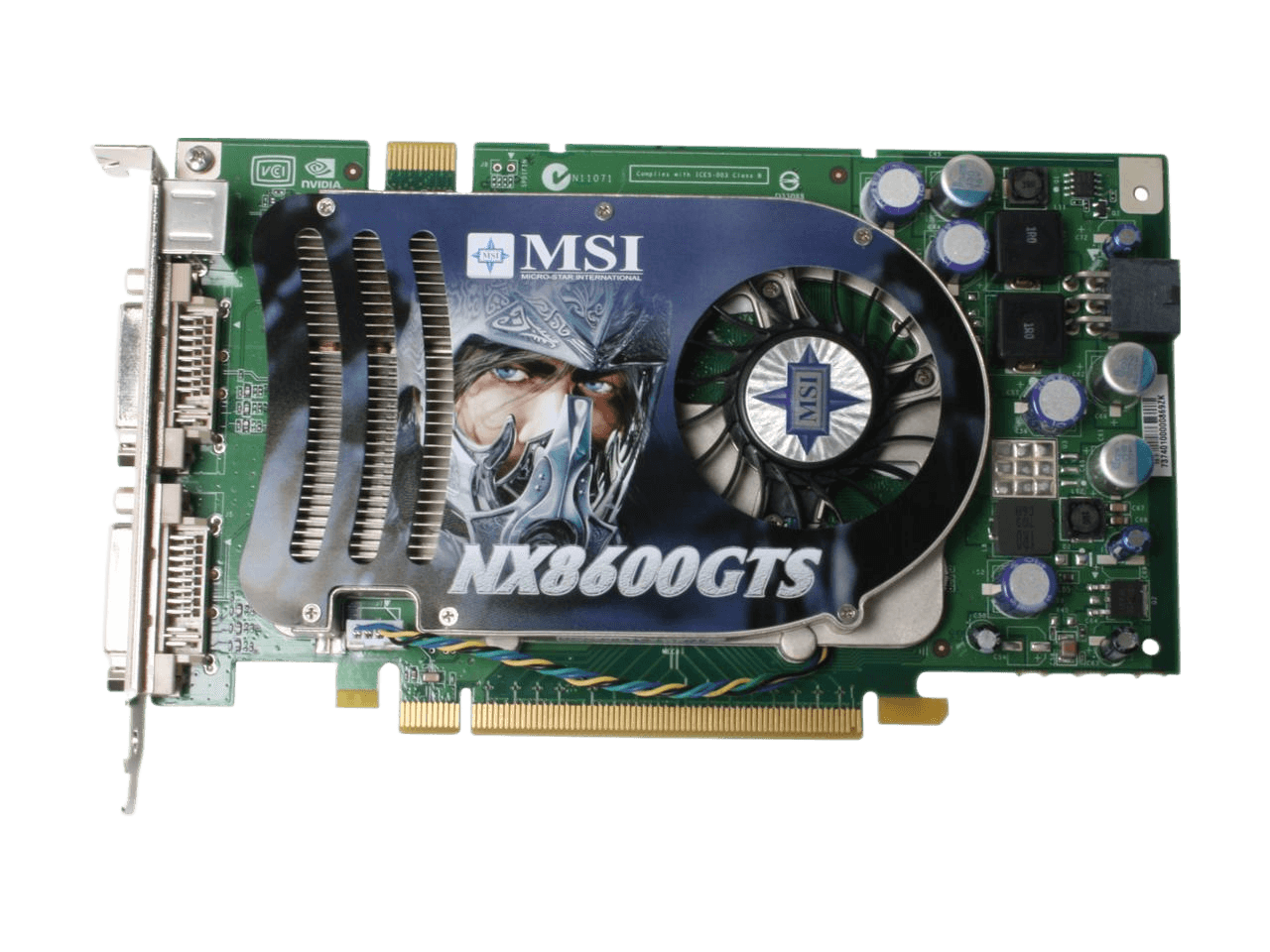 MSI GeForce 8600 GTS 256MB GDDR3 PCI Express x16 SLI Support HDCP