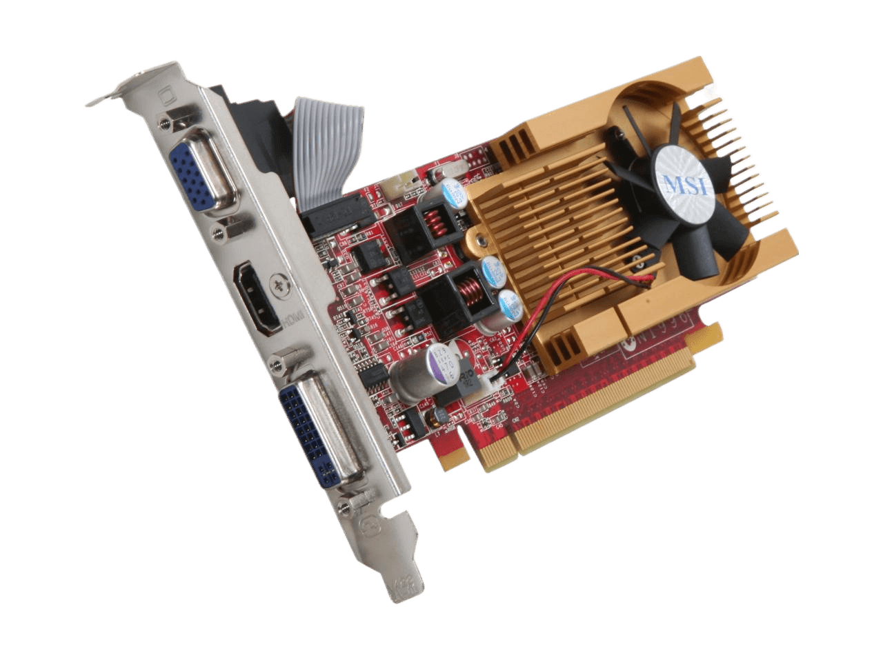 MSI GeForce 9400 GT 512MB GDDR2 PCI Express 2.0 x16 Low Profile Ready N94GT-MD512 Video Card