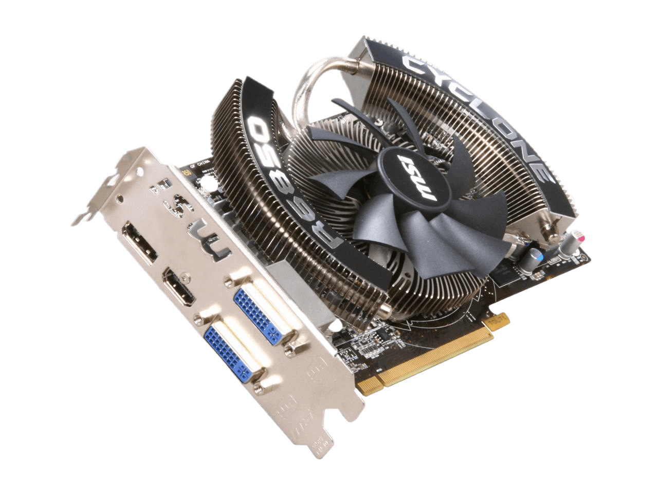 MSI Radeon HD 6850 1GB GDDR5 PCI Express 2.1 x16 CrossFireX Support Eyefinity R6850 Cyclone PE/OC Video Card