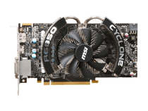 MSI Radeon HD 6850 1GB GDDR5 PCI Express 2.1 x16 CrossFireX Support Eyefinity R6850 Cyclone PE/OC Video Card