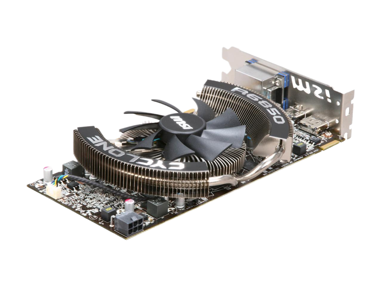 MSI Radeon HD 6850 1GB GDDR5 PCI Express 2.1 x16 CrossFireX Support Eyefinity R6850 Cyclone PE/OC Video Card
