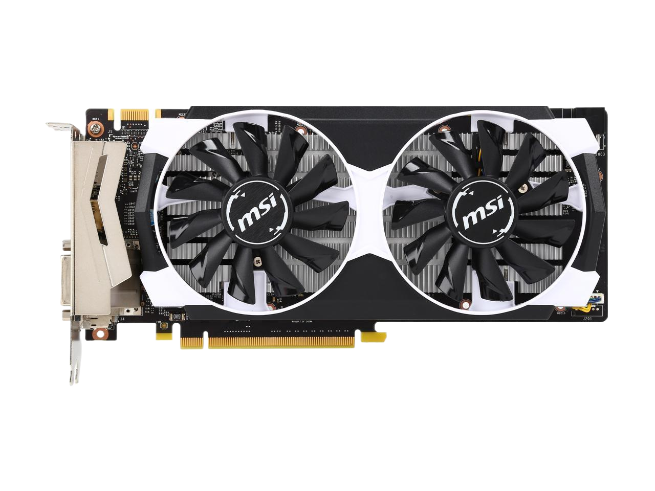 MSI GeForce GTX 950 ARMOR 2X 2GB GDDR5 PCI Express 3.0 x16 SLI Support ATX Video Graphics Card 2GD5T OC