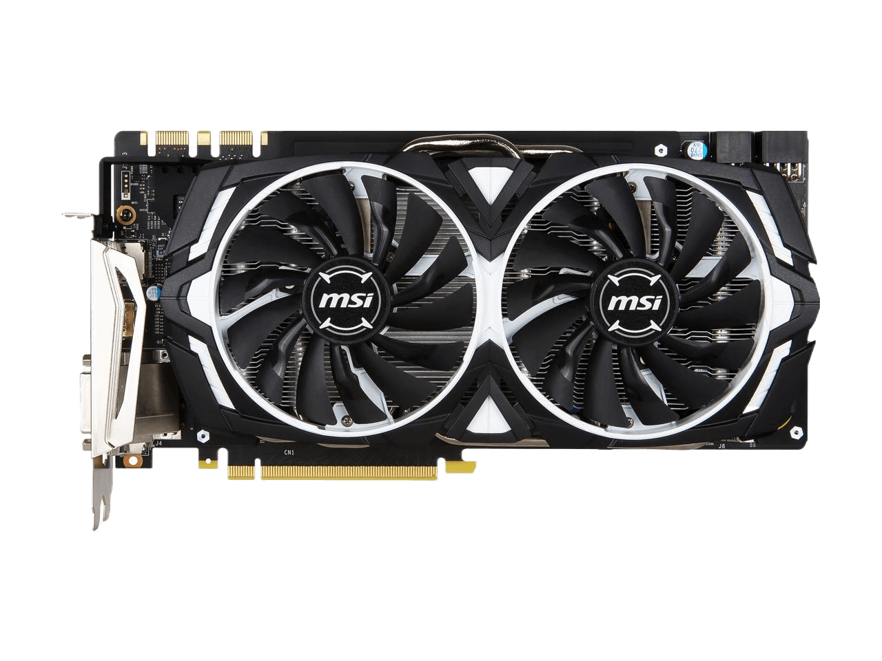 MSI GeForce GTX 1080 ARMOR OC 8GB GDDR5X PCI Express 3.0 x16 SLI Support ATX Video Card