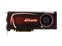 EVGA SuperClocked GeForce GTX 570 (Fermi) 1280MB 320-bit GDDR5 PCI Express 2.0 x16 HDCP Ready SLI Support Video Card 012-P3-1572-AR