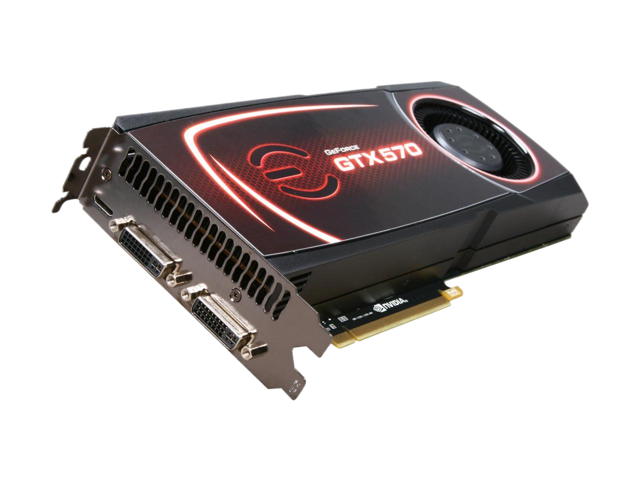 EVGA SuperClocked GeForce GTX 570 (Fermi) 1280MB 320-bit GDDR5 PCI Express 2.0 x16 HDCP Ready SLI Support Video Card 012-P3-1572-AR