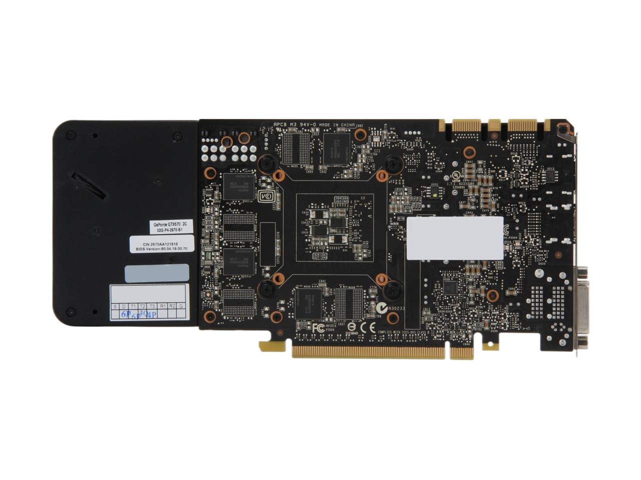 EVGA GeForce GTX 670 2GB GDDR5 PCI Express 3.0 x16 SLI Support Video Card 02G-P4-2670-KR
