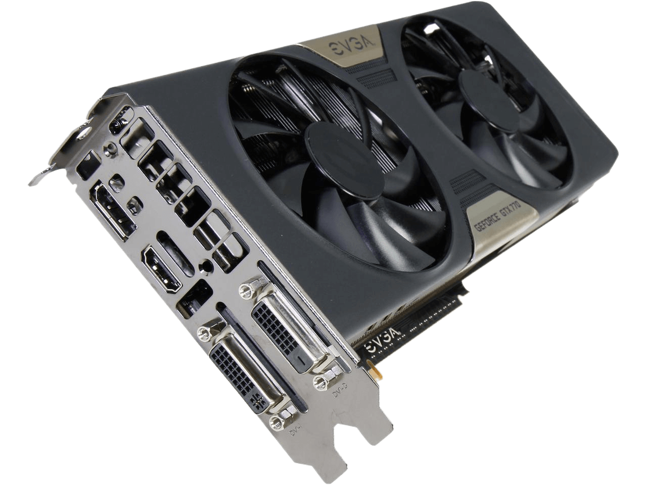 EVGA G-SYNC Support GeForce GTX 770 DUAL SuperClocked 4GB 256-bit GDDR5 PCI Express 3.0 SLI Support Video Card 04G-P4-3774-KR