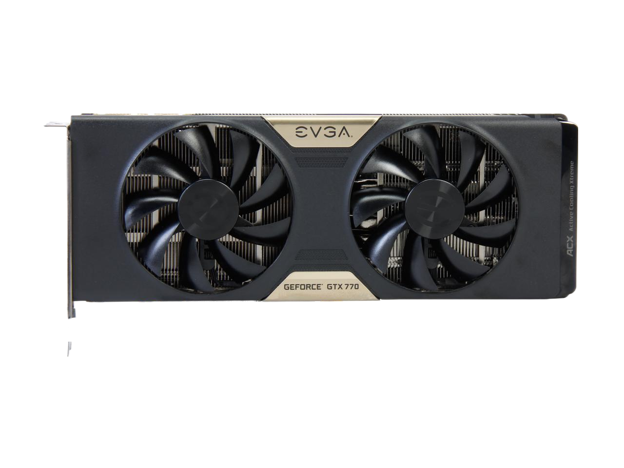 EVGA G-SYNC Support GeForce GTX 770 DUAL SuperClocked 4GB 256-bit GDDR5 PCI Express 3.0 SLI Support Video Card 04G-P4-3774-KR