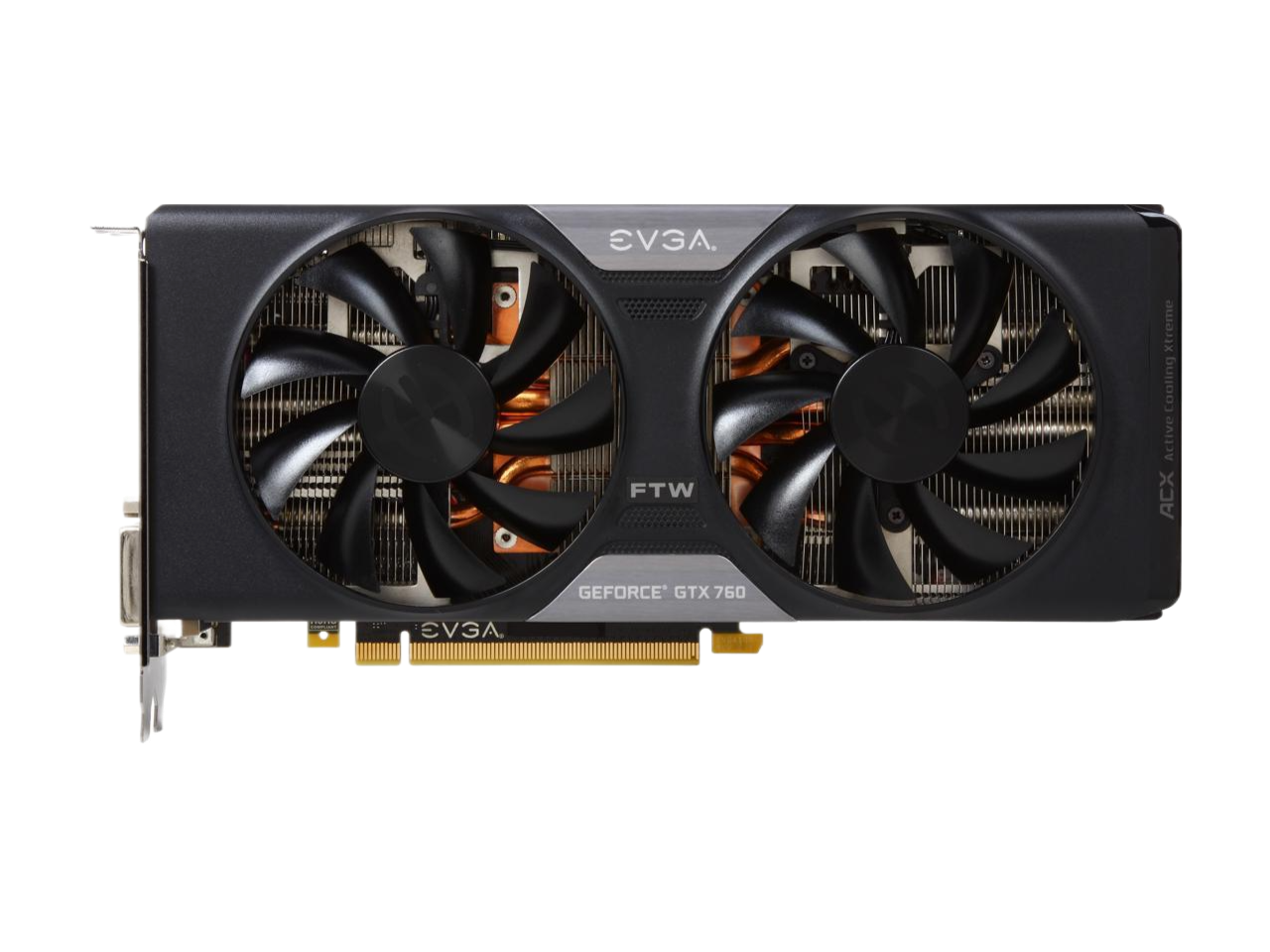 EVGA SuperClocked G-SYNC Support GeForce GTX 760 2GB 256-bit GDDR5 PCI Express 3.0 SLI Support w/ EVGA ACX Cooler Video Card 02G-P4-2765-KR