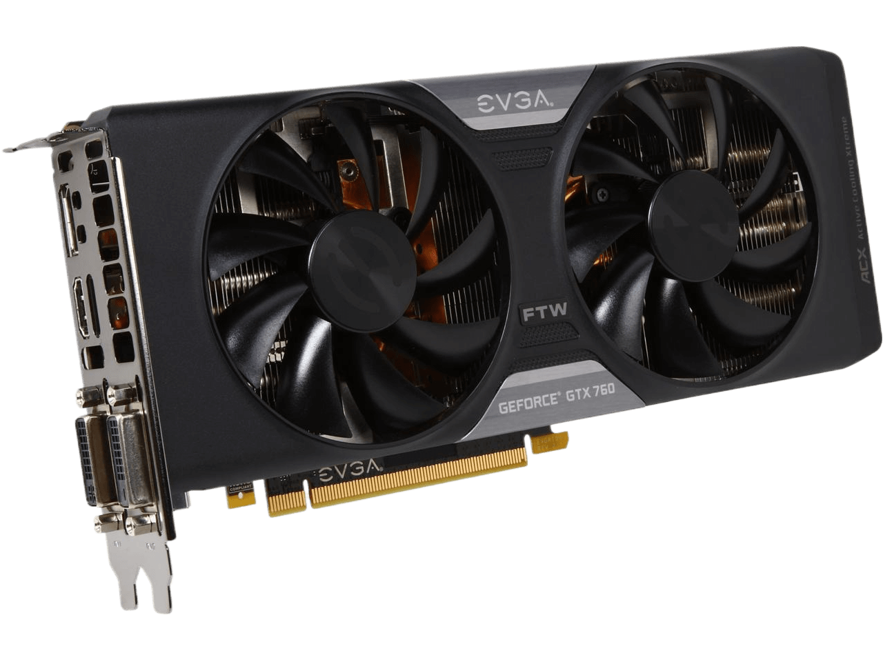 EVGA SuperClocked G-SYNC Support GeForce GTX 760 2GB 256-bit GDDR5 PCI Express 3.0 SLI Support w/ EVGA ACX Cooler Video Card 02G-P4-2765-KR