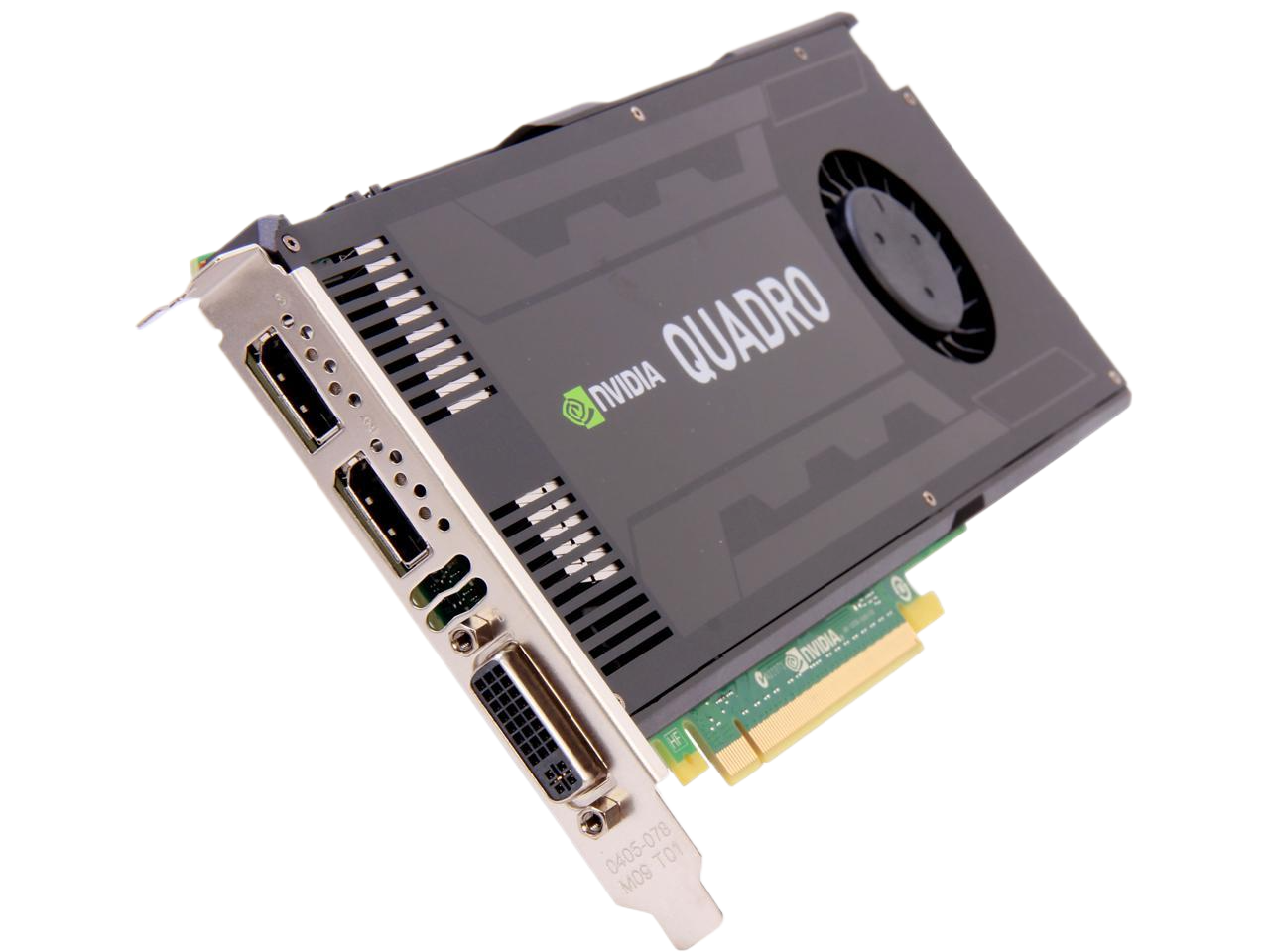Dell NVIDIA Quadro K4000 3GB GDDR5 2x DP 1x DVI PCIe Video Graphics Card D5R4G