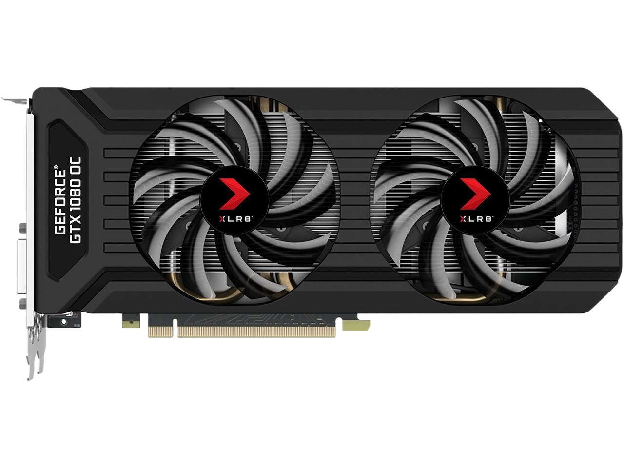 PNY GeForce GTX 1080 XLR8 Gaming OC 8GB GDDR5X PCI Express 3.0 x16 SLI Video Graphics Card VCGGTX10808XGPB-OC2