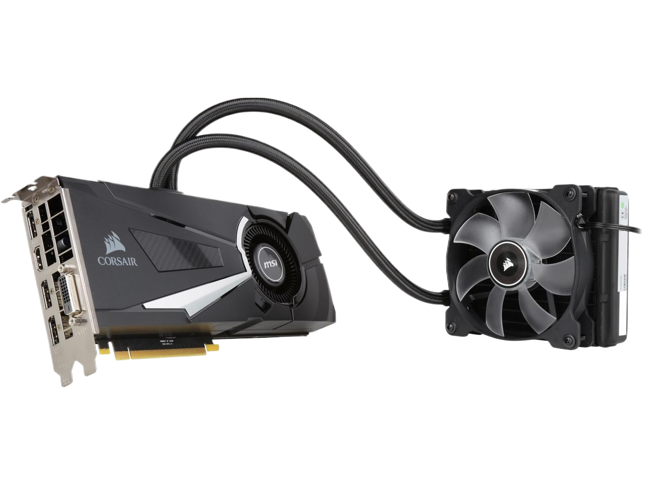 MSI GeForce GTX 1080 SEA HAWK 8GB GDDR5X PCI Express 3.0 x16 SLI Support ATX Video Card