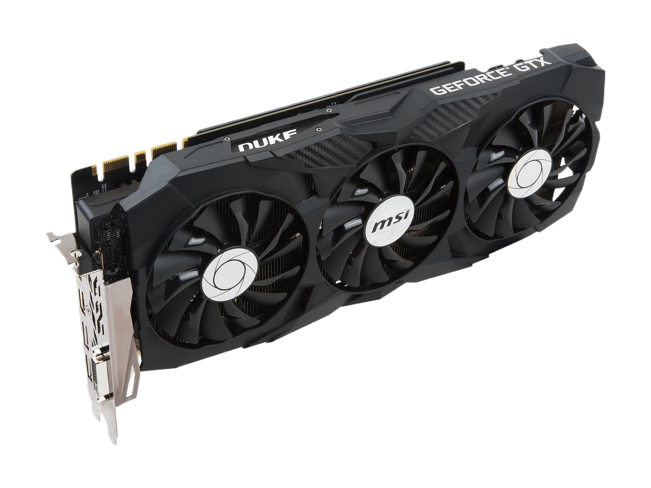 MSI GeForce GTX 1080 TI DUKE 11G OC GDDR5X PCI Express 3.0 x16 SLI Support Plug-in Card Video Card