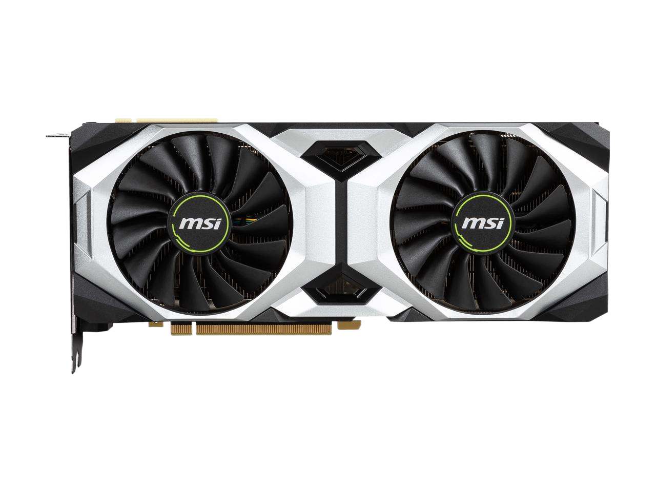 MSI GeForce RTX 2080 VENTUS 8G OC GDDR6 PCI Express 3.0 x16 SLI Support Video Card