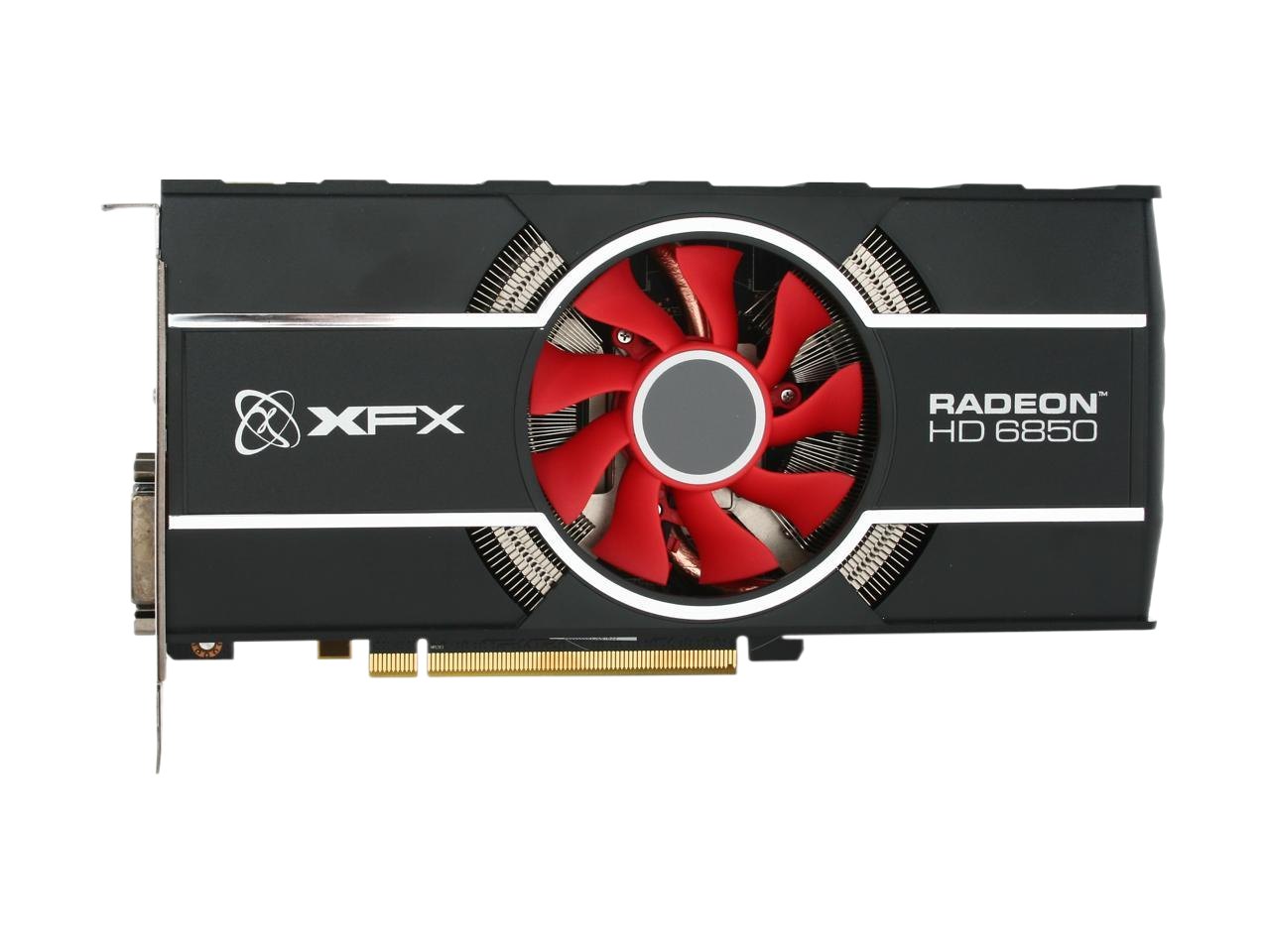 XFX Radeon HD 6850 Black Edition 1GB 256-bit DDR5 PCI Express 2.1 x16 HDCP Ready CrossFireX Support Video Card HD-685X-ZNBC